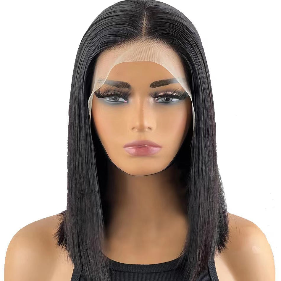 13x4 Front Lace Bob Full Human Natural Color Hair