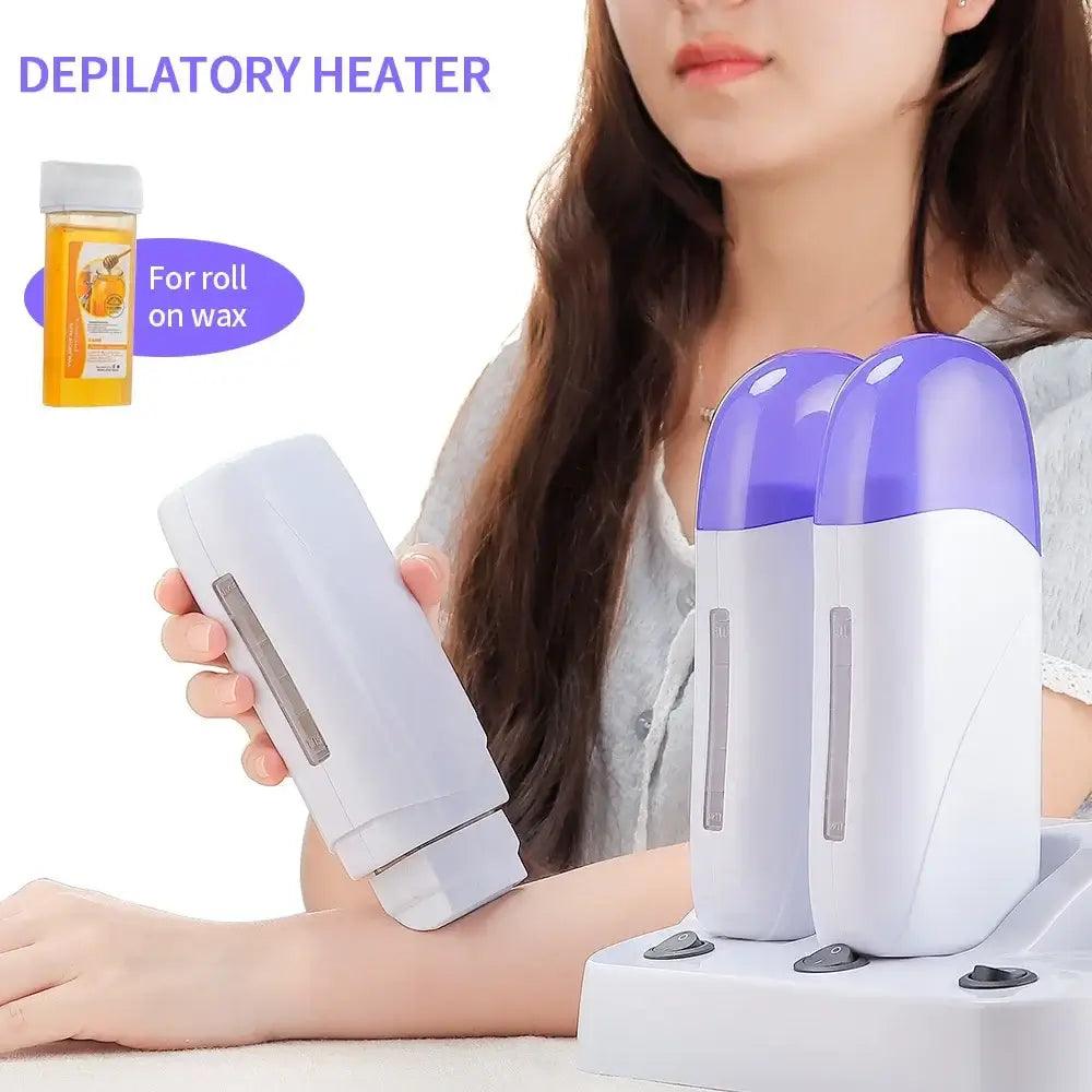 3PCS Base Electric Wax Heater Set Depilatory Heater Hair Removal - hairandbeauty