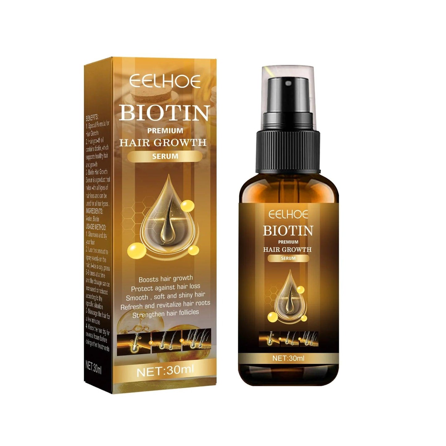 Biotin Hair Growth Spray Anti Dandruff Itching Treatment - hairandbeauty