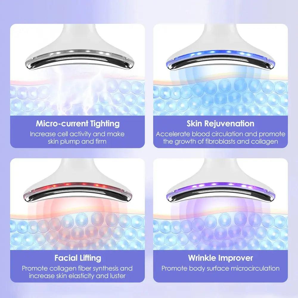 EMS Microcurrent Face Neck Lifting Beauty Device - hairandbeauty